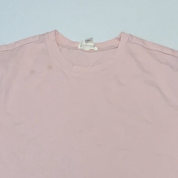 OPEN Edit 100% organic Boxy Crop cotton T-shirt In Pink Lotus XSmall - Picture 6 of 11